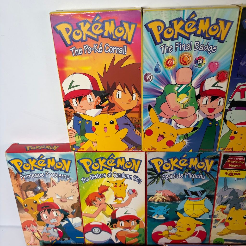 Pokemon VHS Lot of 12 Viz Video Pioneer Anime Tapes Pikachu I Choose You