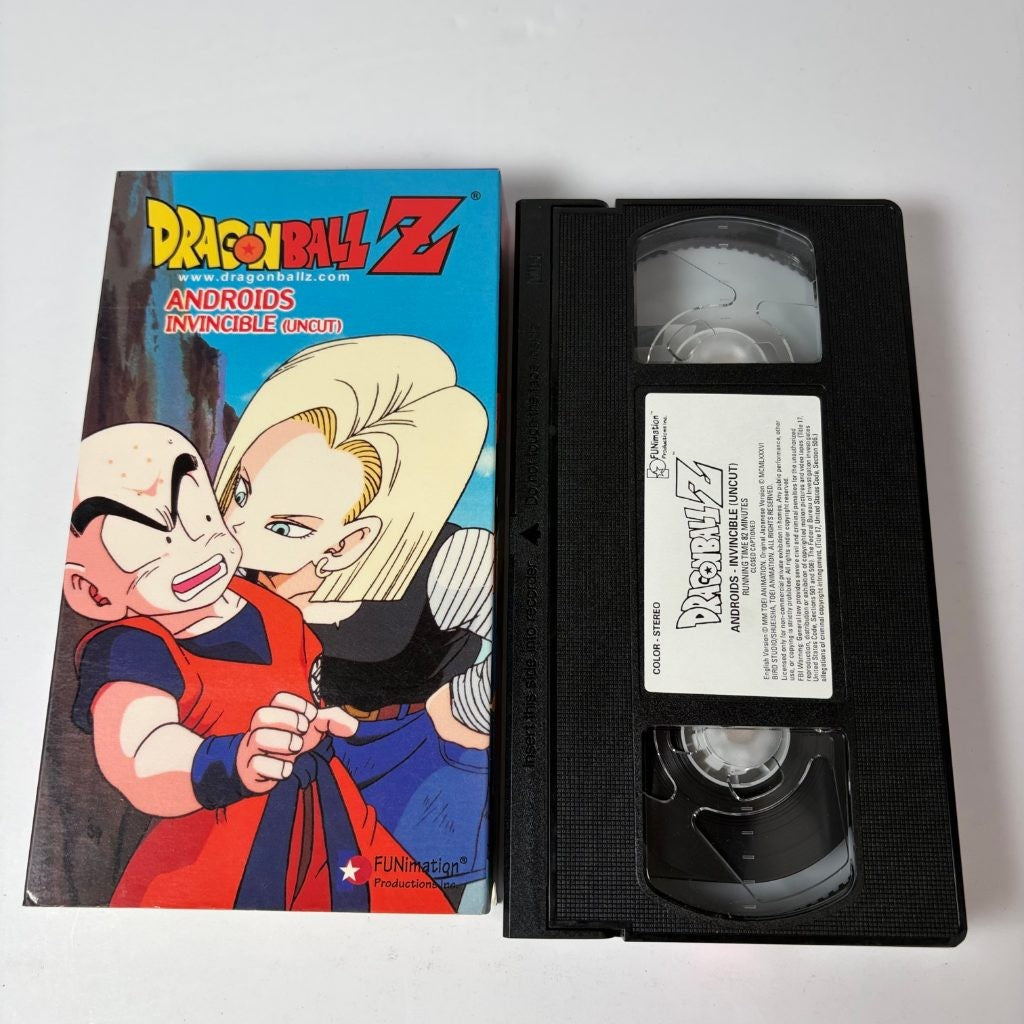 Dragon Ball Z Androids Invincible UNCUT VHS FUNimation Anime Episodes 121-124