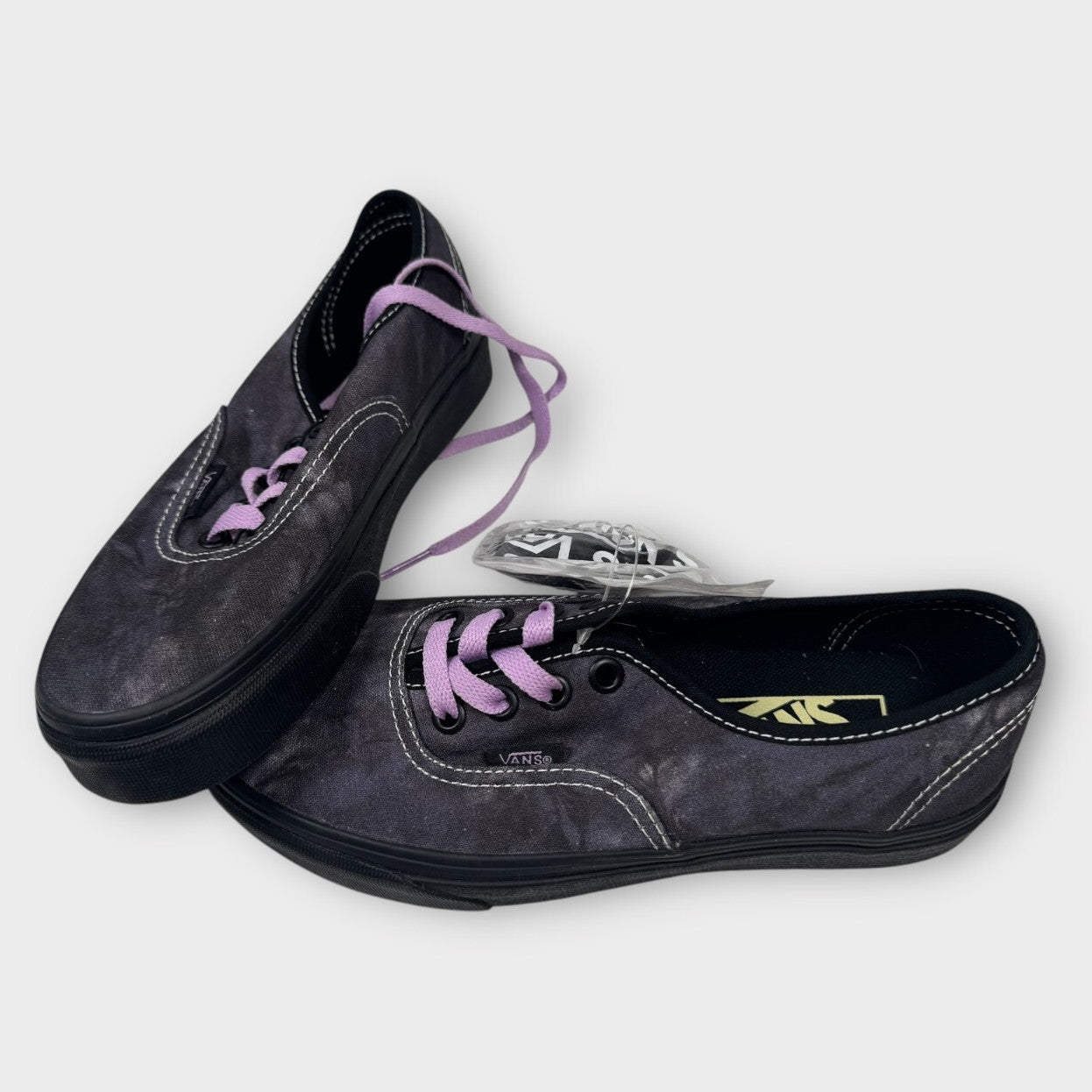 Vans Authentic Midnight Shift Black Skate Shoes Womens Size 5.5 / Mens Size 4