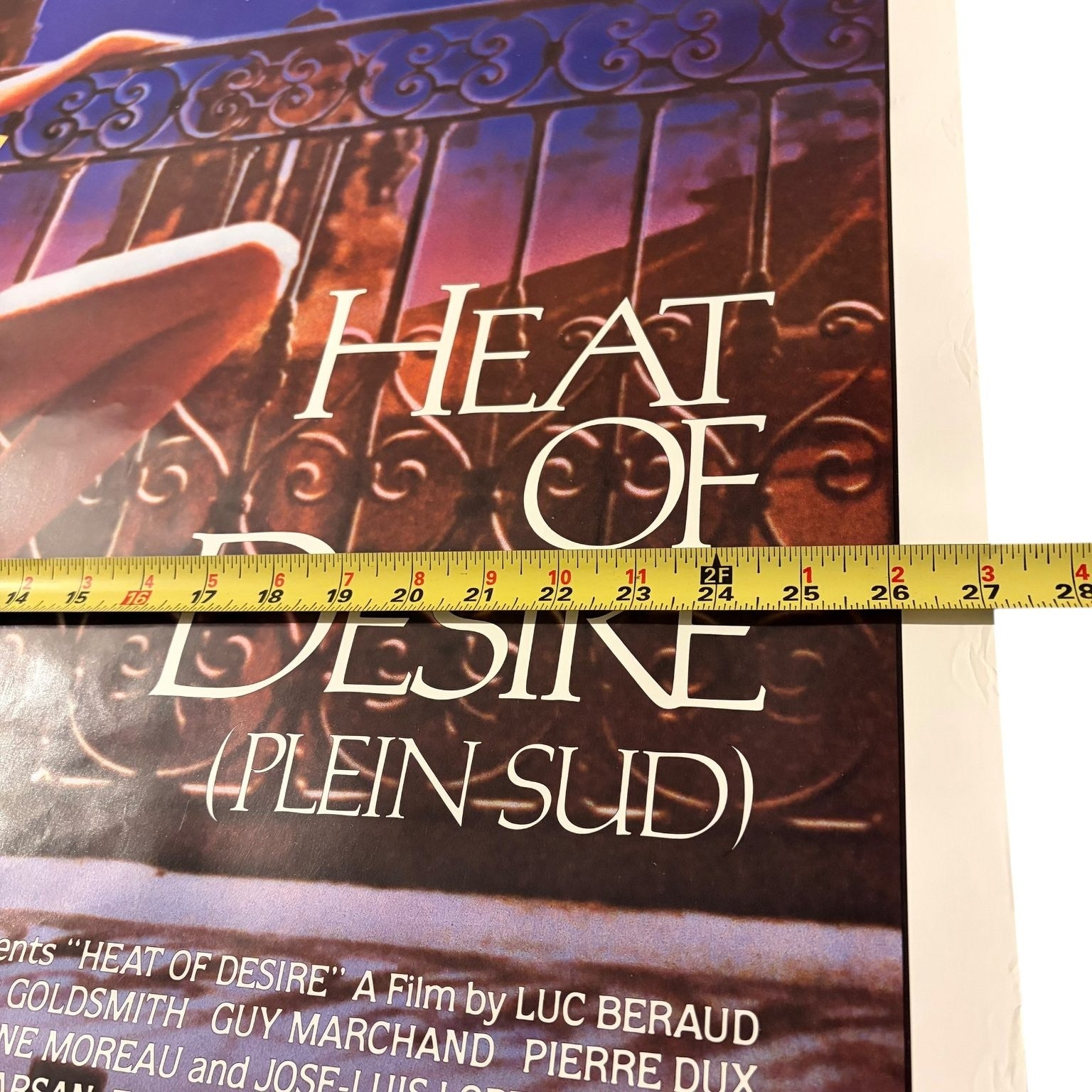 Vintage Heat of Desire Plein Sud 1984 One-Sheet Movie Poster 27"x40" French Film