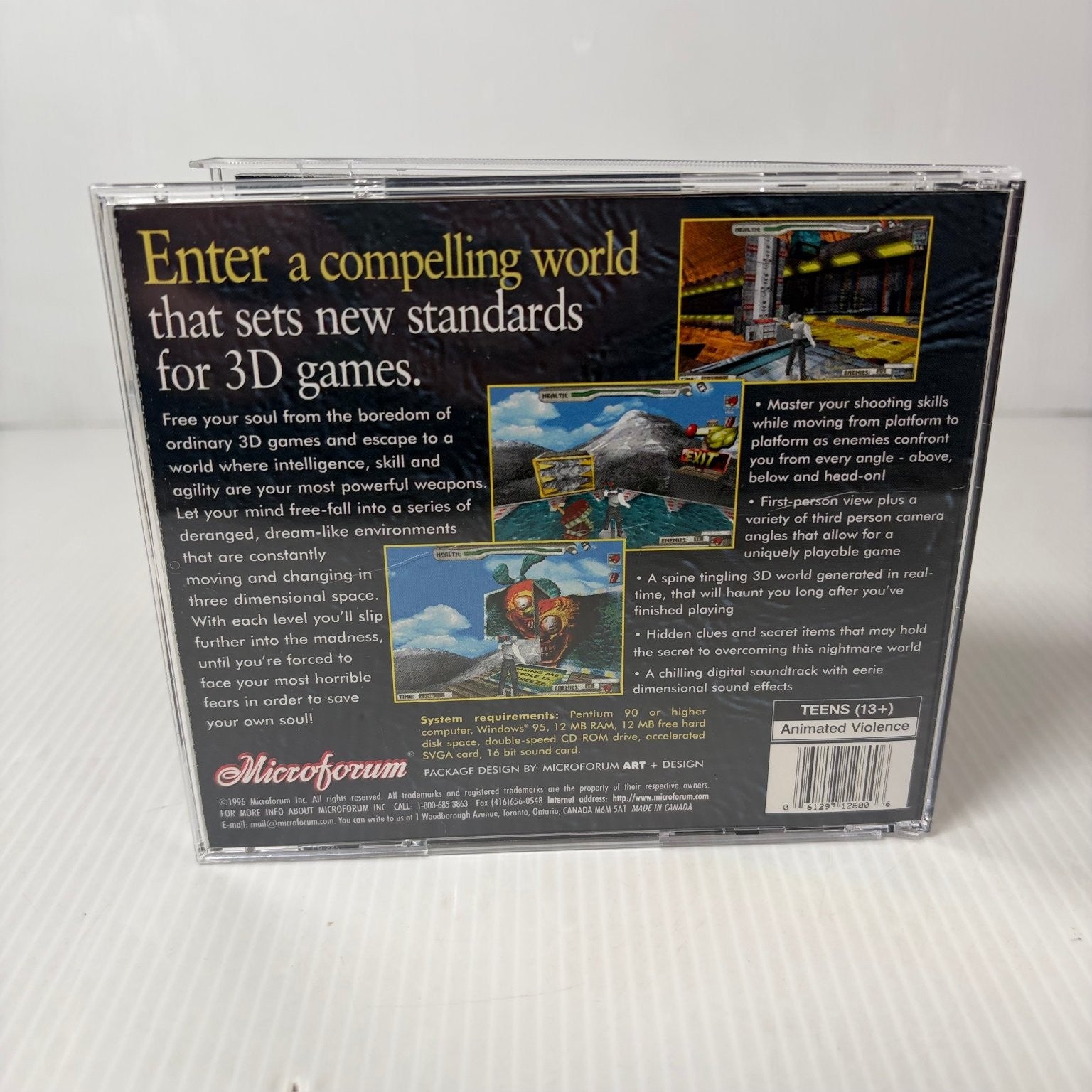 SOULTRAP PC Video Game 3D Action Adventure Puzzle Shooter 1996