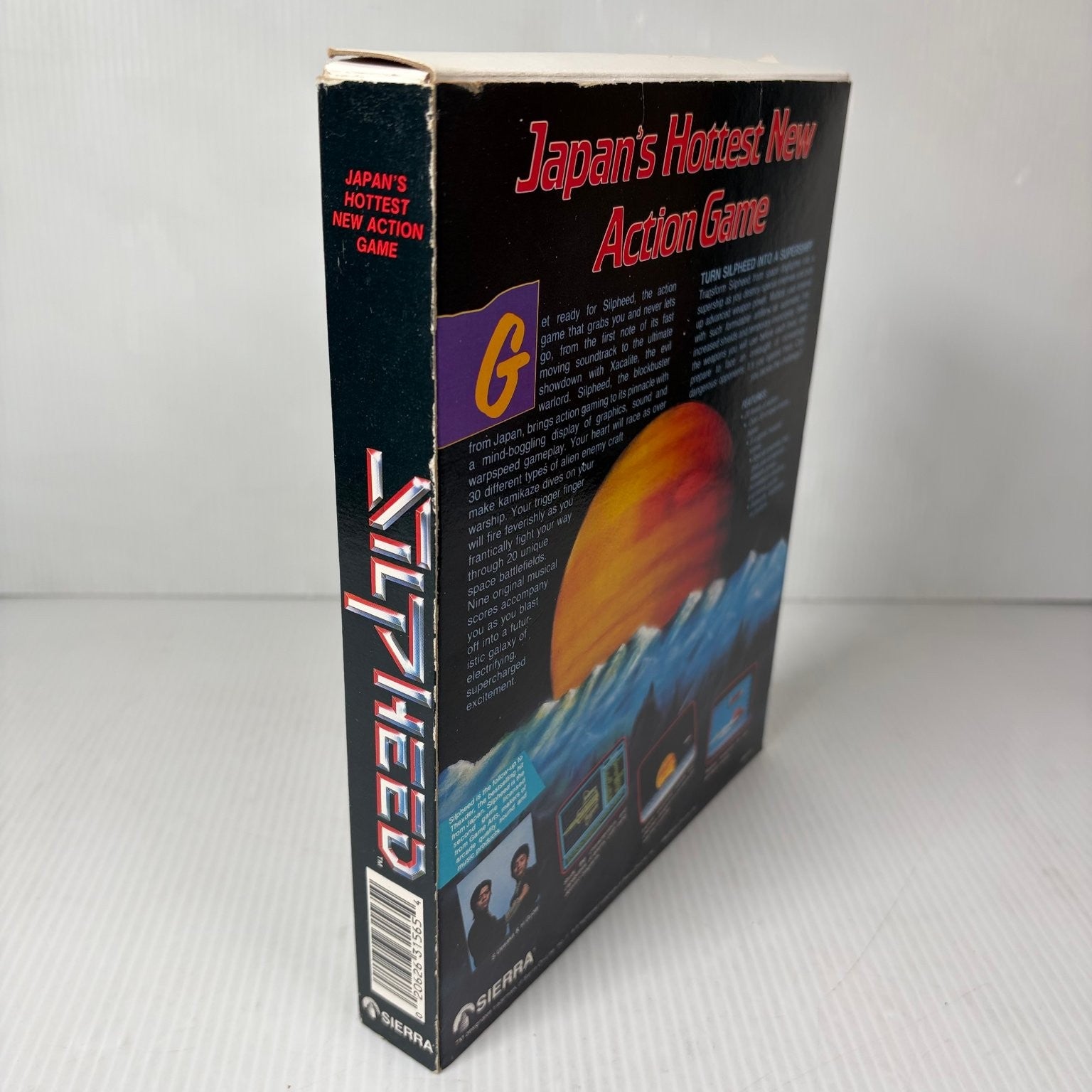 Silpheed MS-DOS PC Big Box Video Game 3.5" Floppy Disk Space Shooter Complete