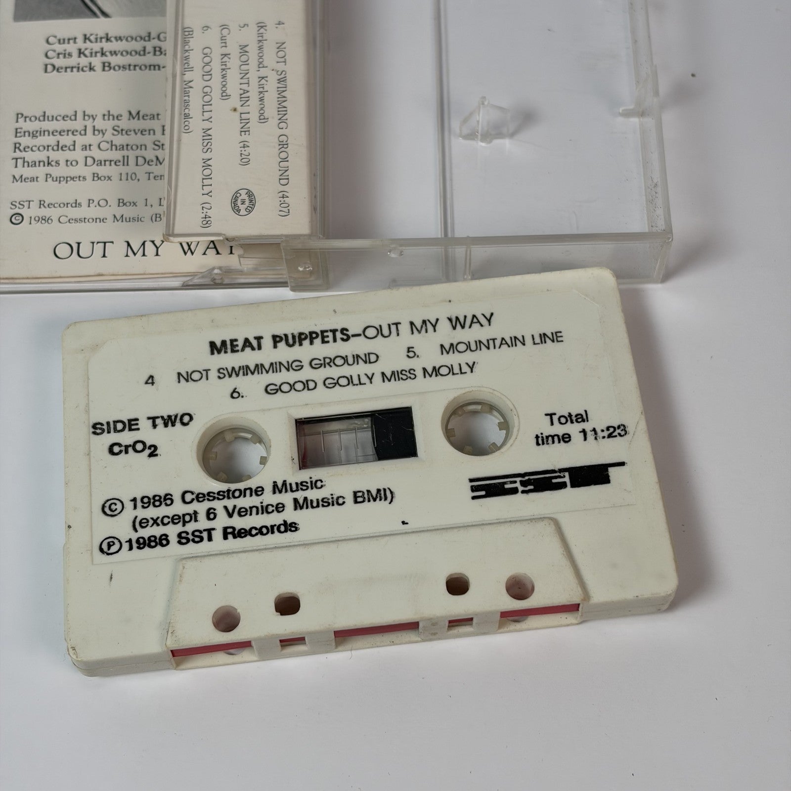 Meat Puppets - Out My Way Cassette Tape SST Records SSTC 049 1986 CrO2 Alt Rock