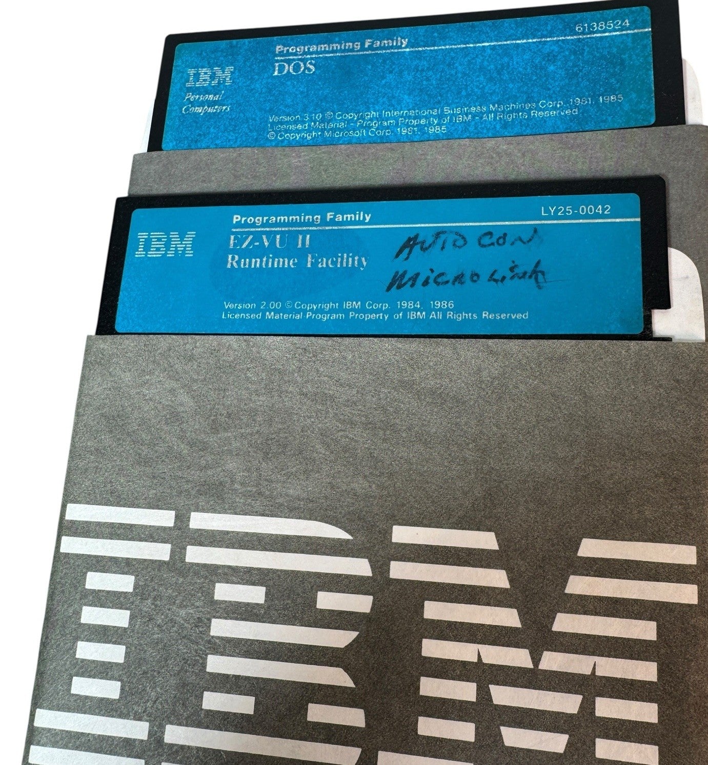 IBM Software DOS Version 2.10 And 3.10 For IBM Personal Computers With EZ-VU II