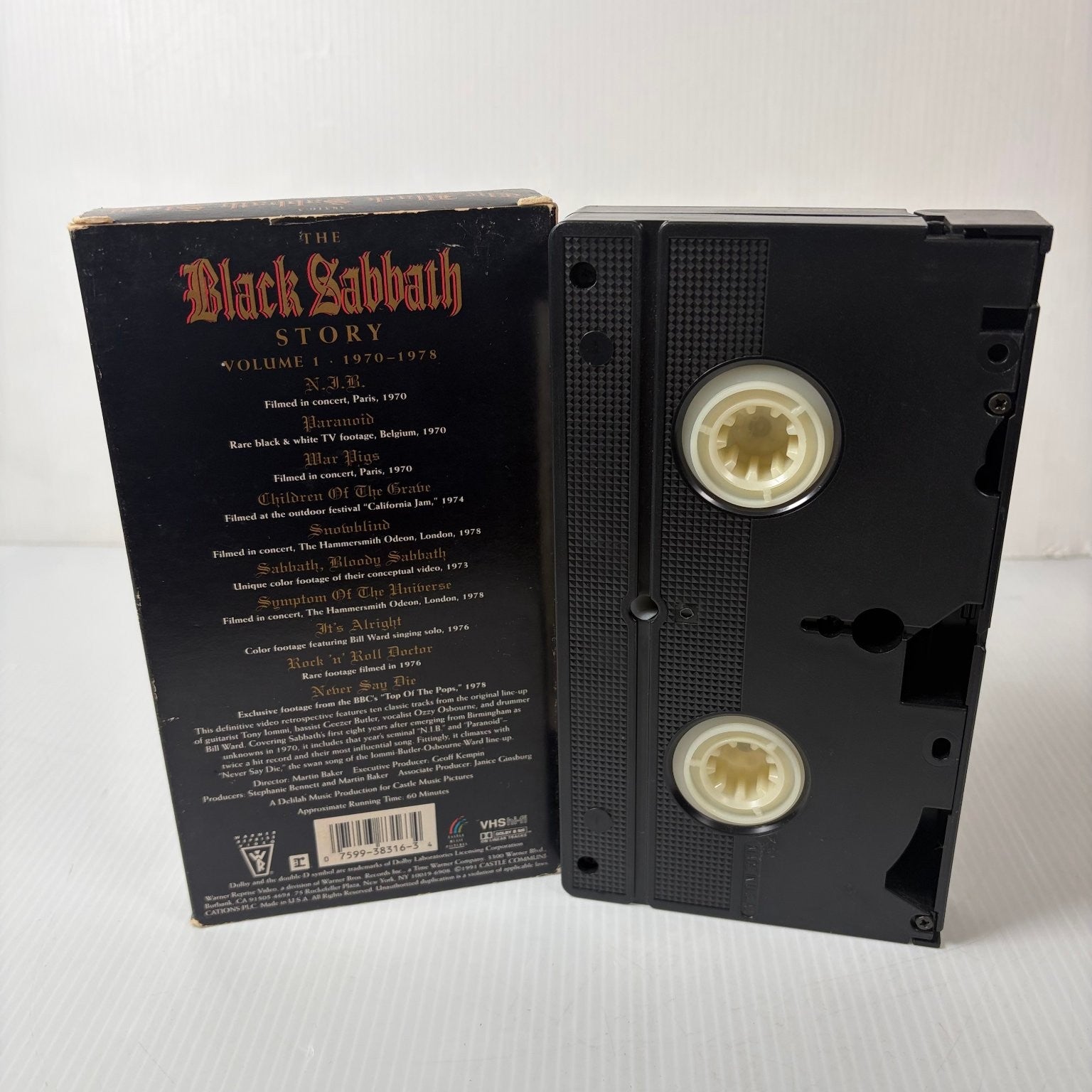 Black Sabbath Story Vol 1 VHS 1991 Documentary Concert Warner Reprise Video