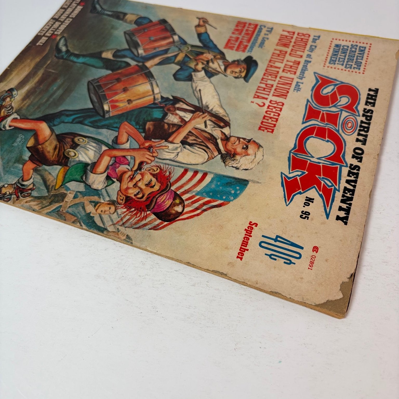 Sick Magazine September 1973 Revolutionary War Bicentennial Humor Satire