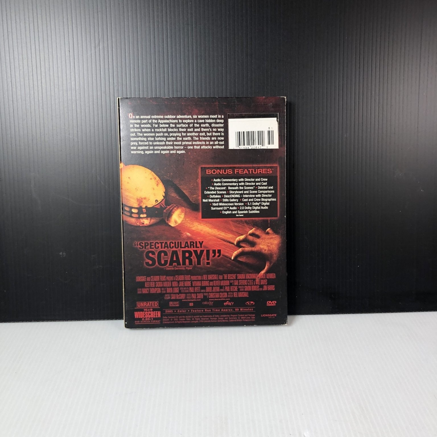 The Descent DVD 2005 Original Unrated Cut Horror Thriller