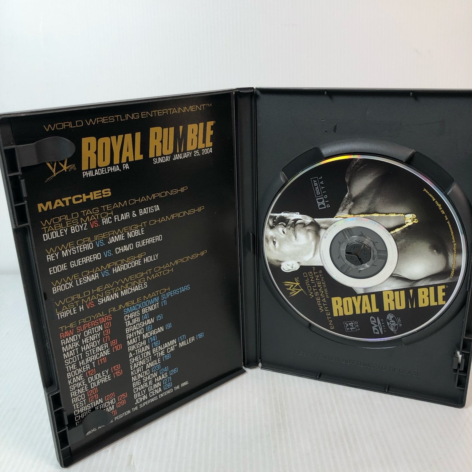 Royal Rumble 2004 DVD WWE John Cena Triple H Shawn Michaels Brock Lesnar