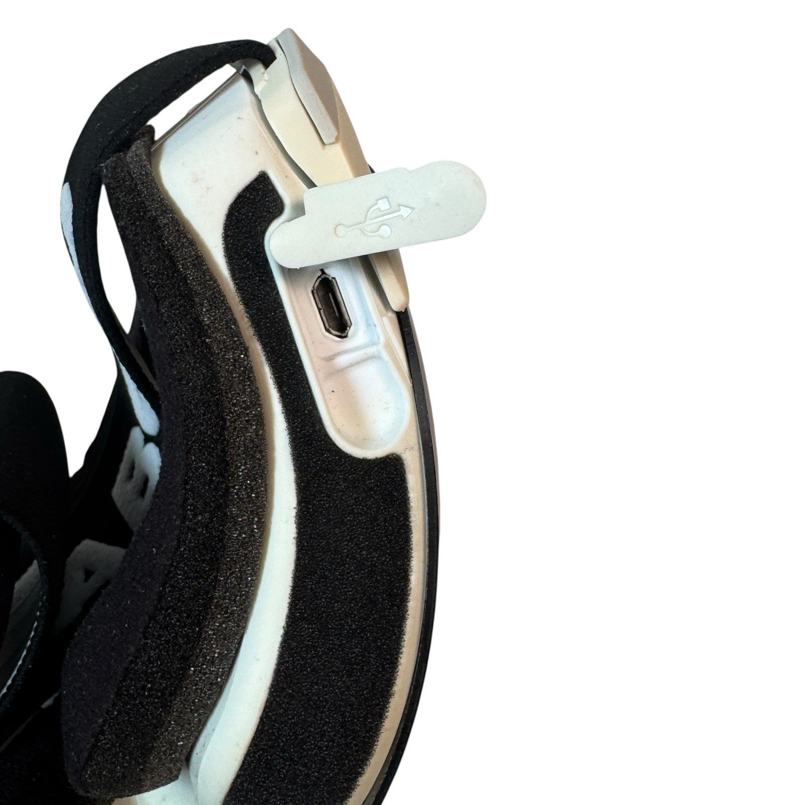 Abom Heated Anti-Fog Ski Snowboard Goggles White Frame Blue Lens