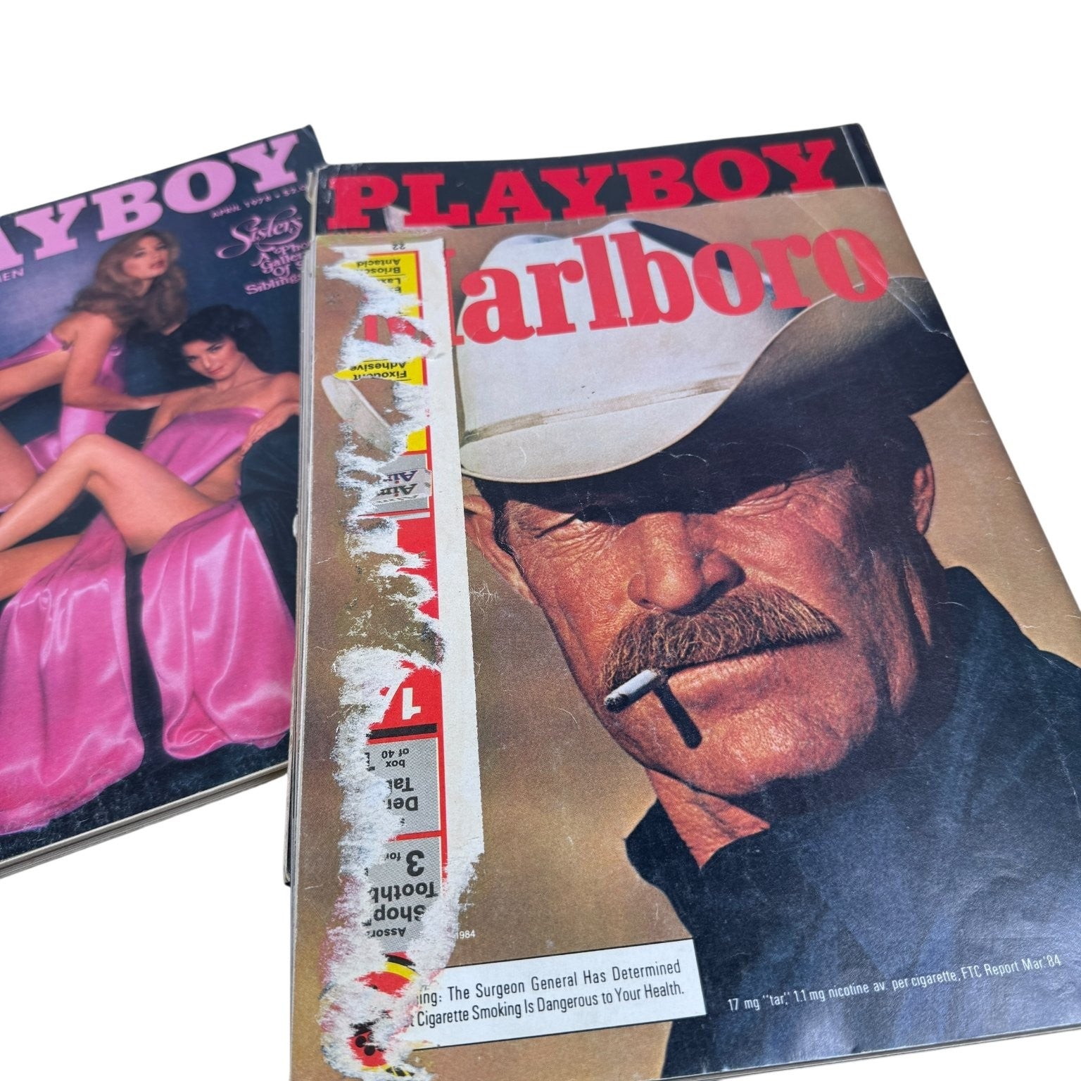 Vintage Playboy Magazine Backissues 1970s-80s Pinups All with Centerfolds