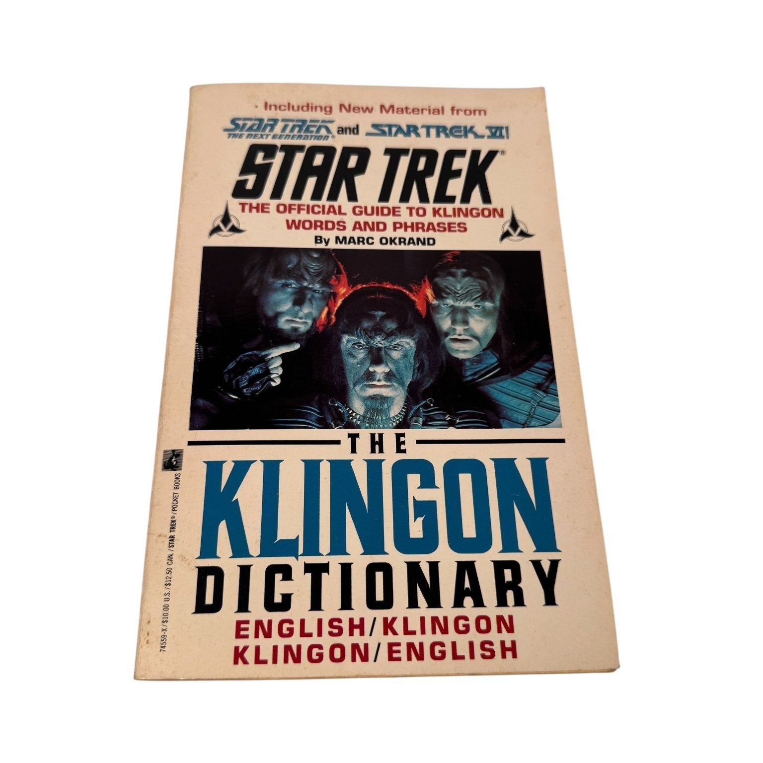 The Klingon Dictionary Marc Okrand 1992 First Pocket Books Edition Sci-Fi