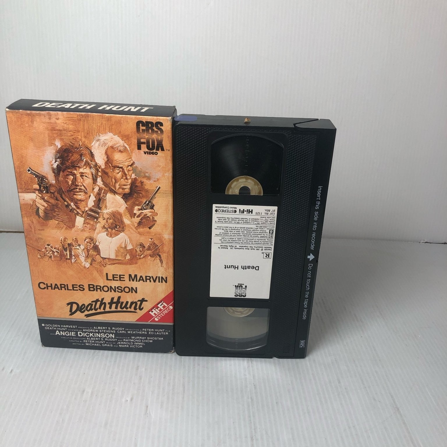 Death Hunt VHS 1981 Action Thriller Hi-Fi Stereo CBS FOX Video