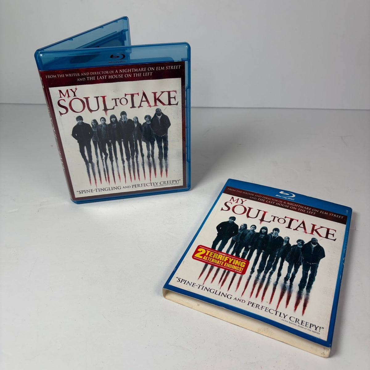 My Soul to Take Blu-ray w/ Slip Cover Horror Thriller 2 Alternate Endings