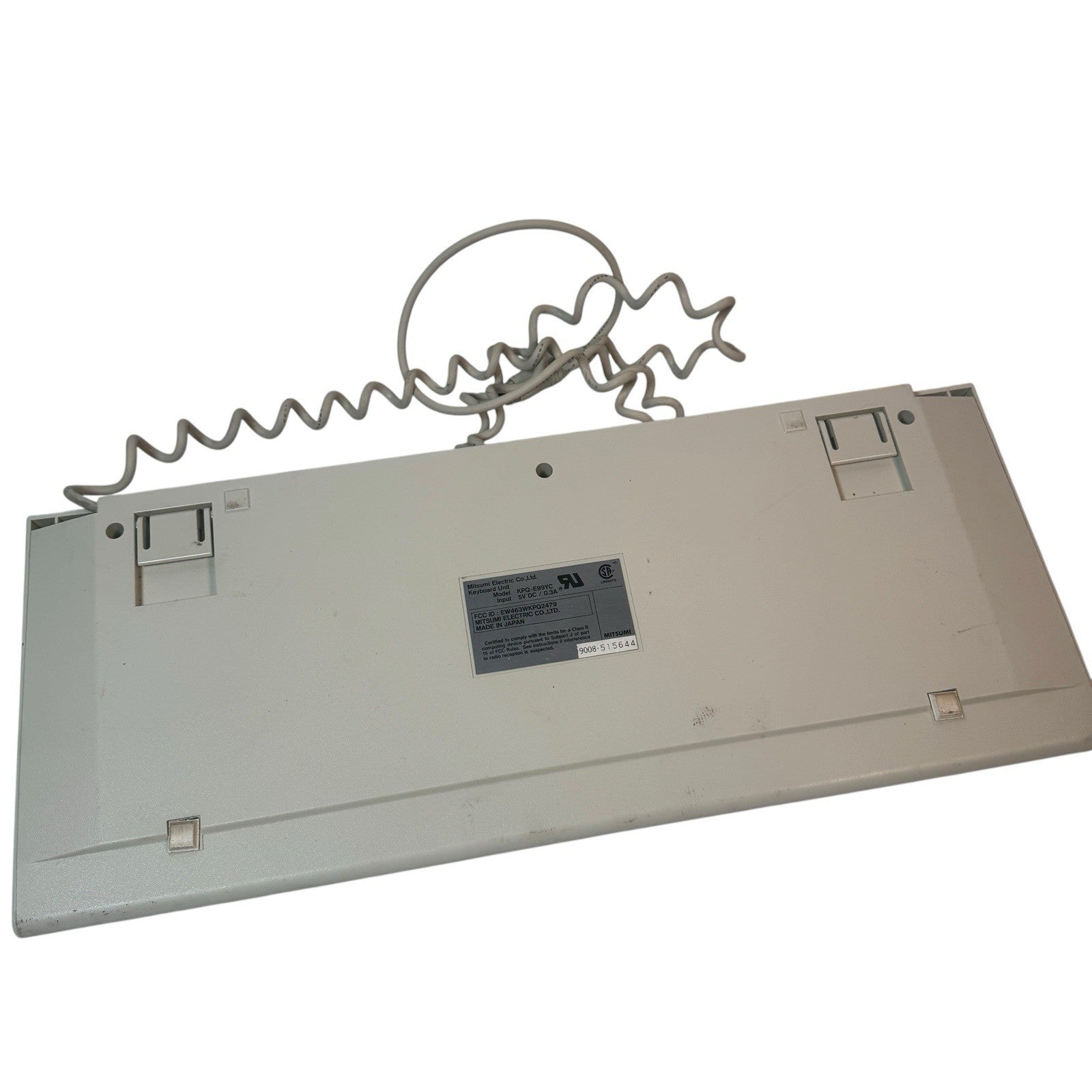 Vintage CompuAdd Mitsumi KPQ-E99YC Retro Mechanical Keyboard Coiled Cable