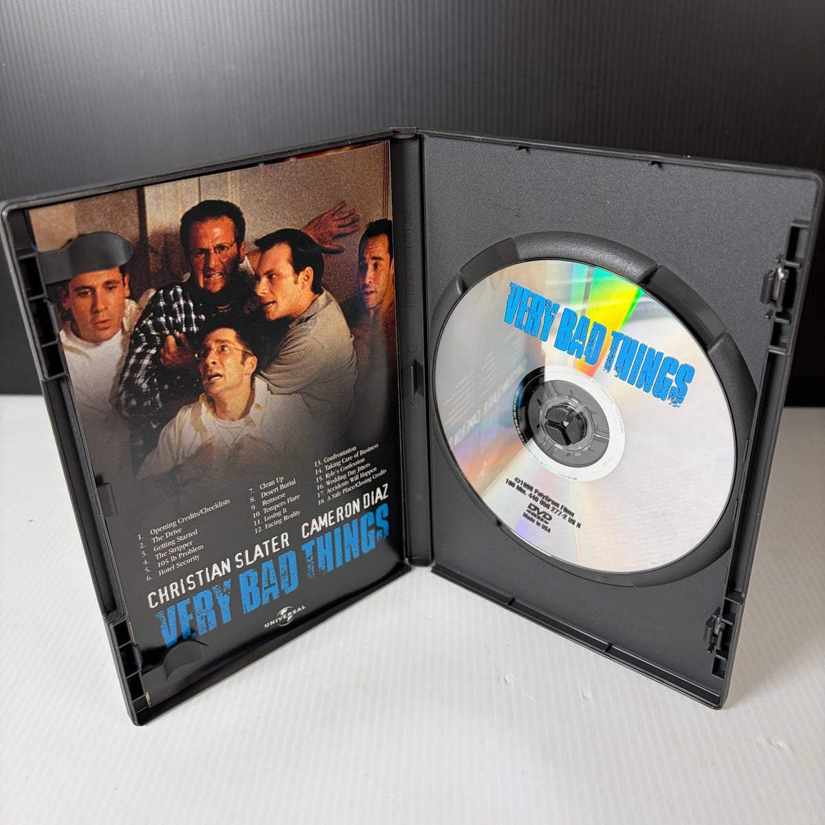 Very Bad Things DVD 1998 Christian Slater Cameron Diaz Comedy R Rated