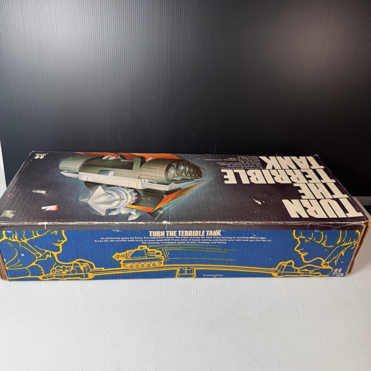 Turn The Terrible Tank Tomy Board Game All Parts 1979 (Tank Not Working)