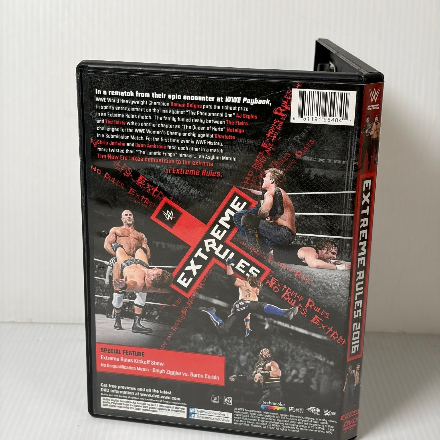 WWE Extreme Rules 2016 DVD