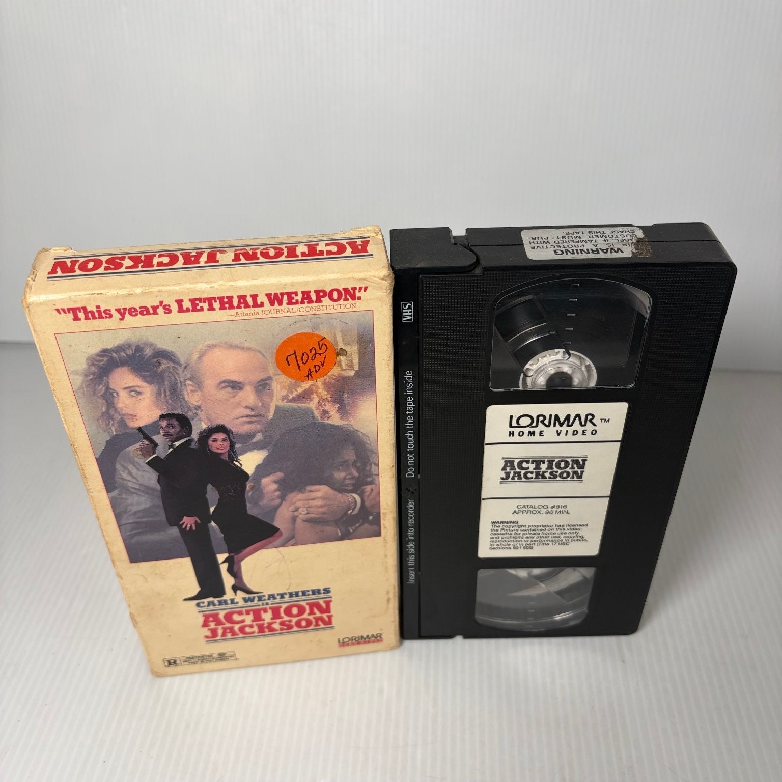 Action Jackson VHS 1988 Action Thriller Lorimar Home Video Carl Weathers