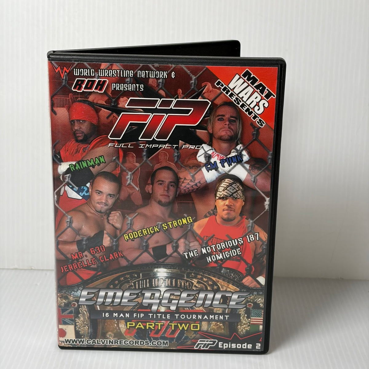 FIP Emergence Part Two DVD 2005 CM Punk Roderick Strong Wrestling Tournament OOP
