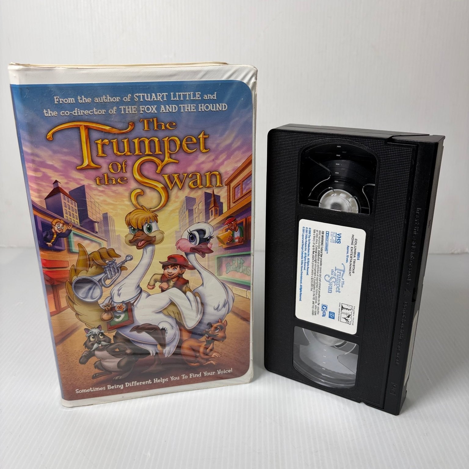 Trumpet of the Swan VHS 2001 Family Animated Columbia TriStar Clamshell