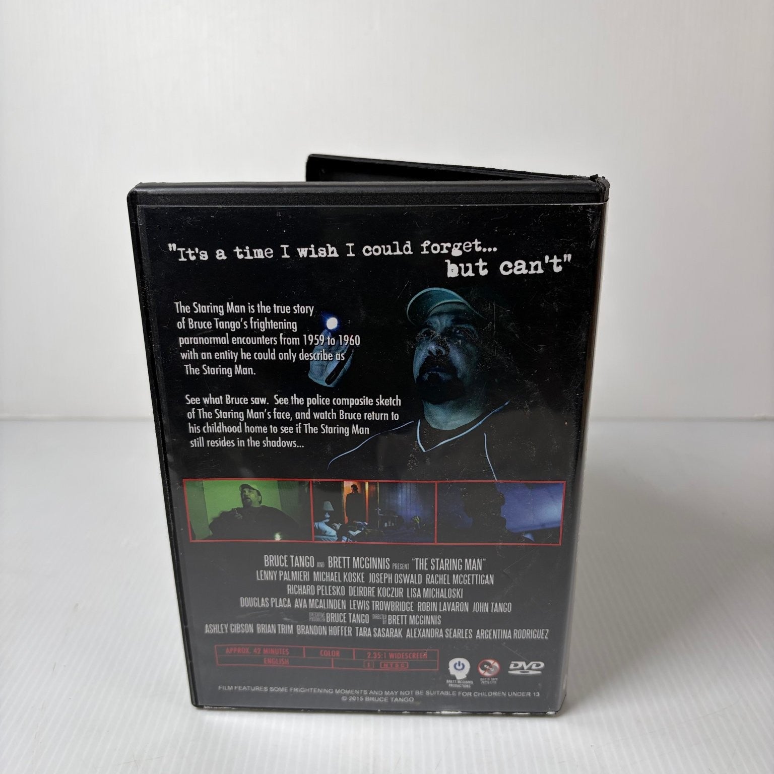 The Staring Man DVD 2015 Signed Brett McGinnis Paranormal Horror Rare OOP
