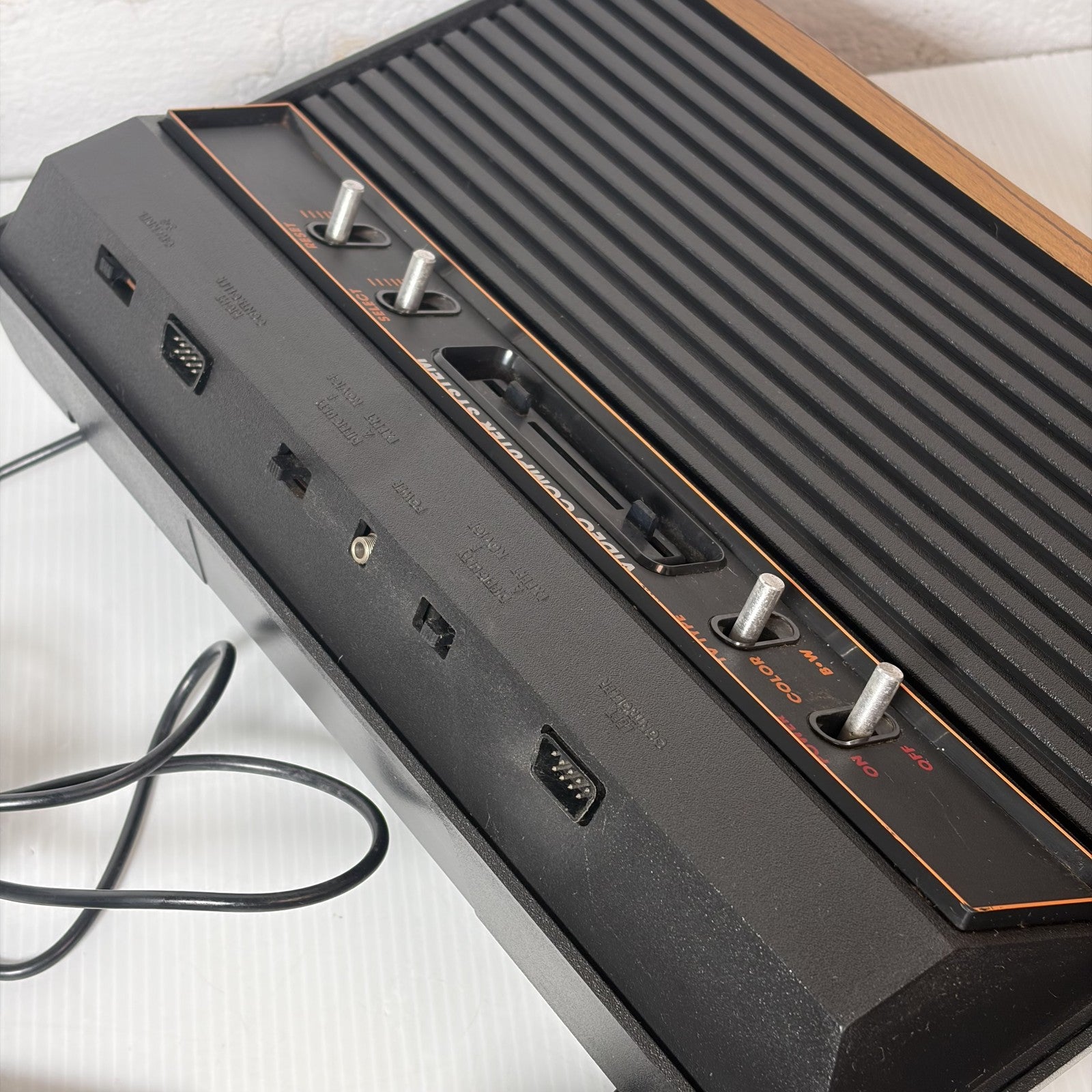 Atari 2600 Video Computer System Console Tested & Working w/ Joystick + 5 Games