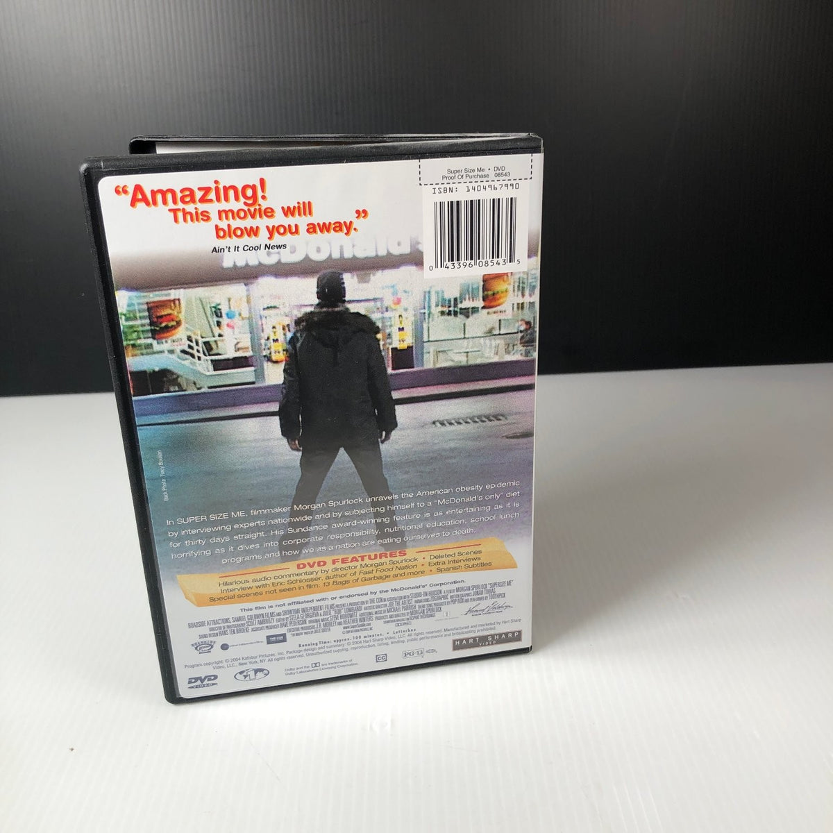 Super Size Me DVD 2004 Documentary Morgan Spurlock Sundance Winner