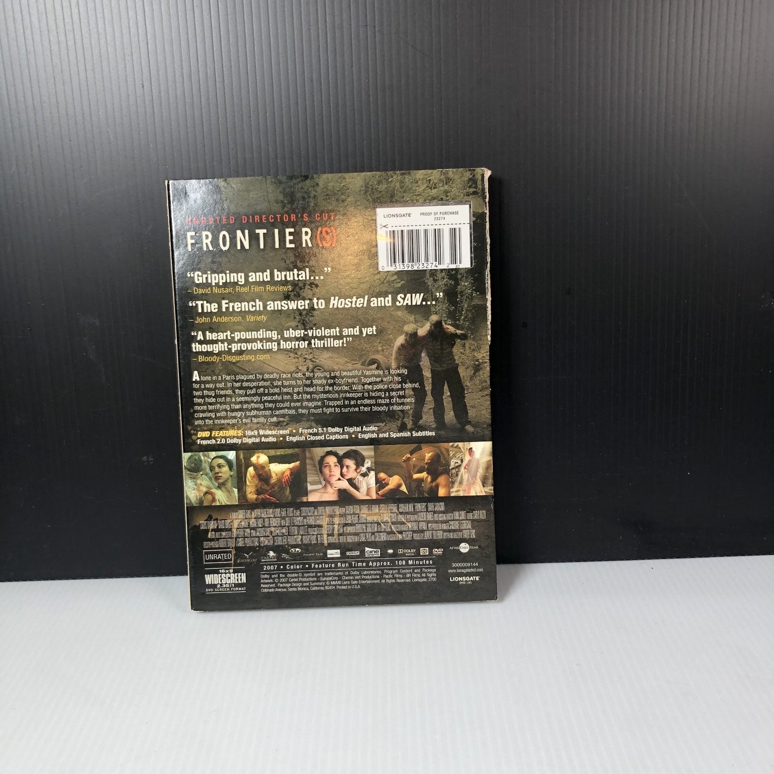 Frontier(s) DVD 2007 Unrated Director's Cut Horror Thriller Xavier Gens