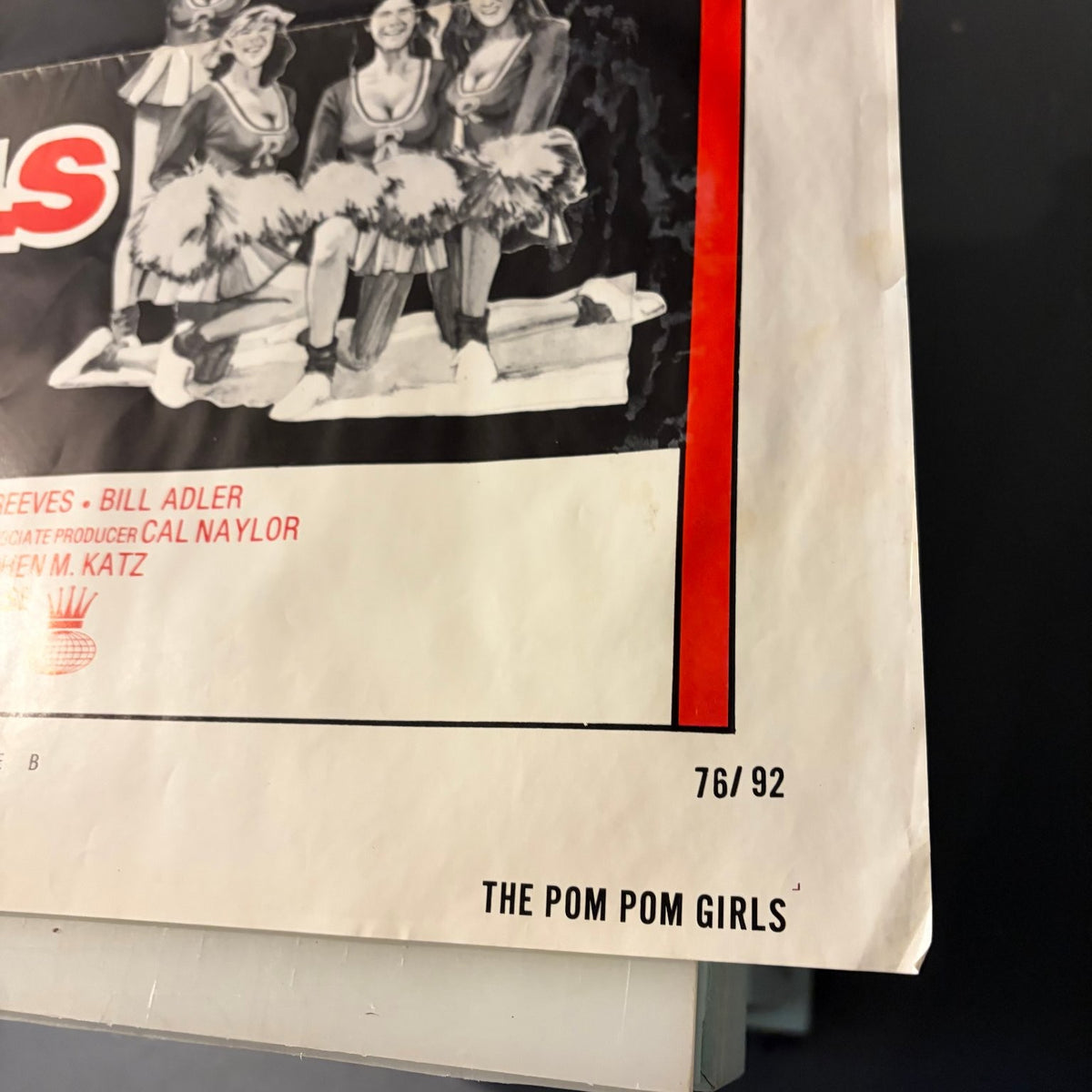 Vintage The Pom Pom Girls 1976 One Sheet Movie Poster Robert Carradine Comedy