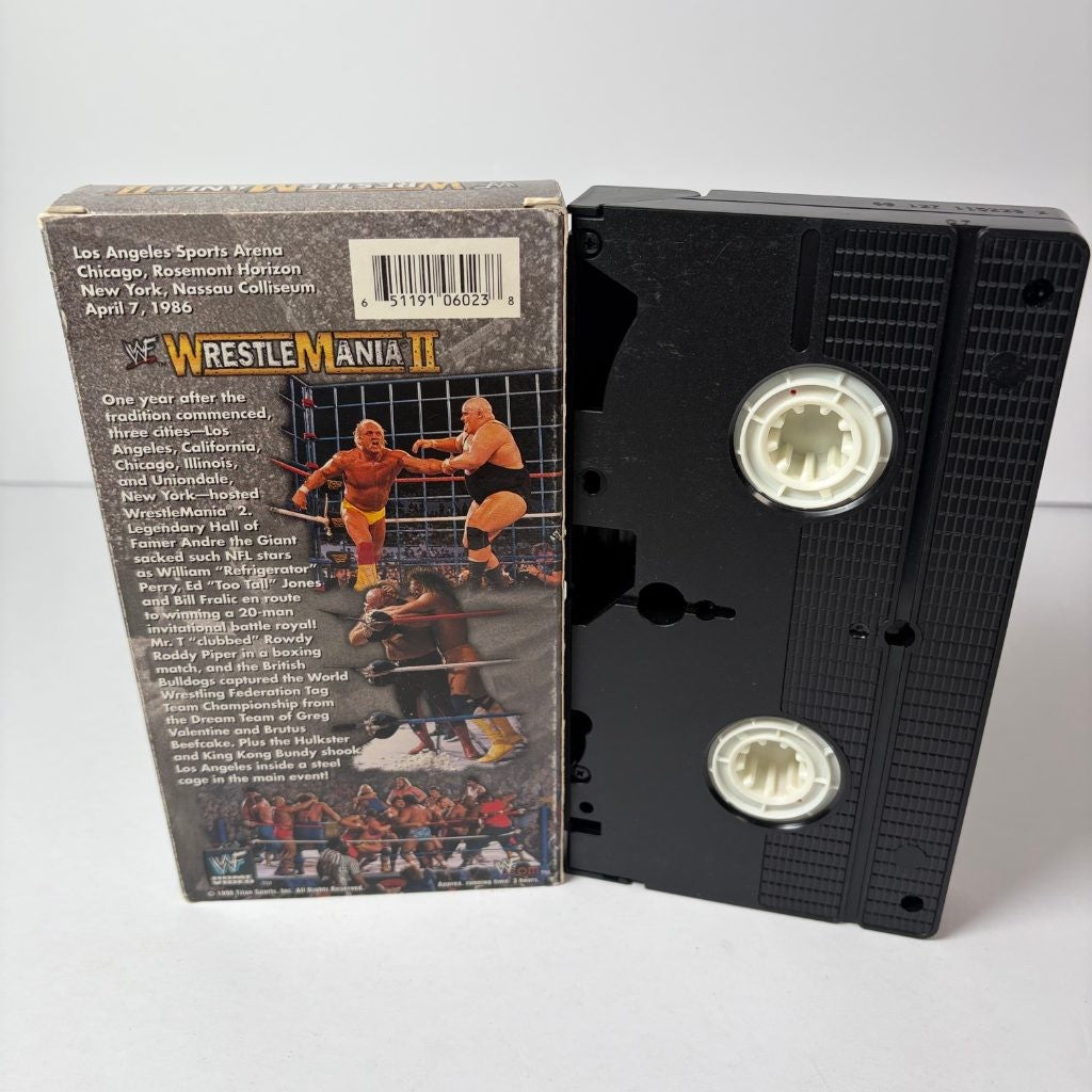 WWF WrestleMania 2 II VHS The Legacy Wrestling Coliseum Home Video 1986