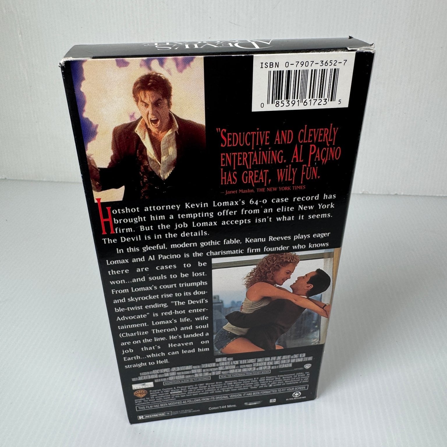 Devil's Advocate VHS 1997 Thriller Original Release Warner Bros