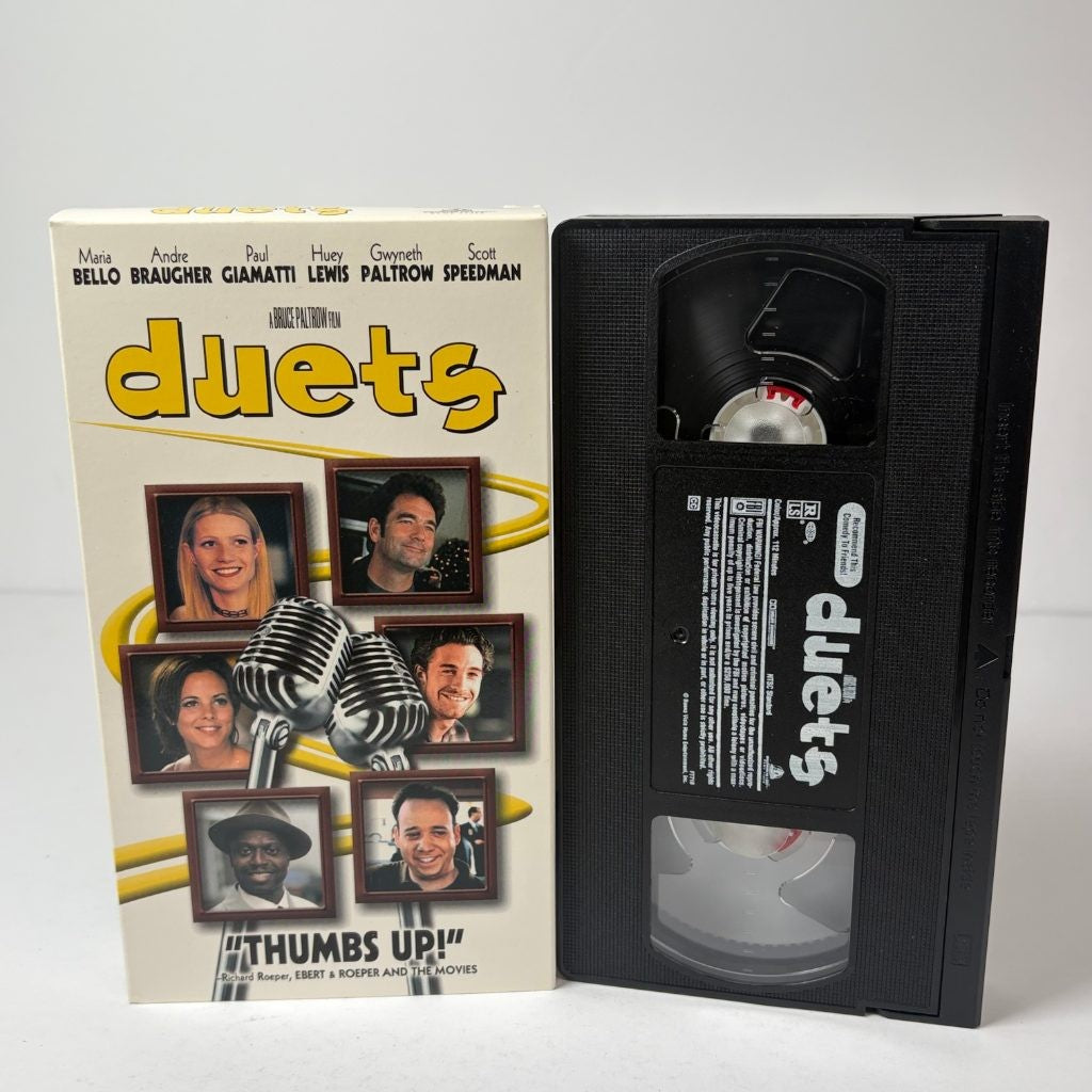 Duets VHS Gwyneth Paltrow Huey Lewis Paul Giamatti Comedy Hollywood Pictures