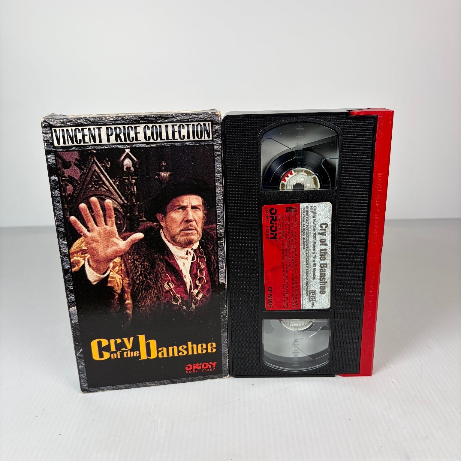 Cry of the Banshee VHS 1970 Horror Vincent Price Collection Orion Home Video