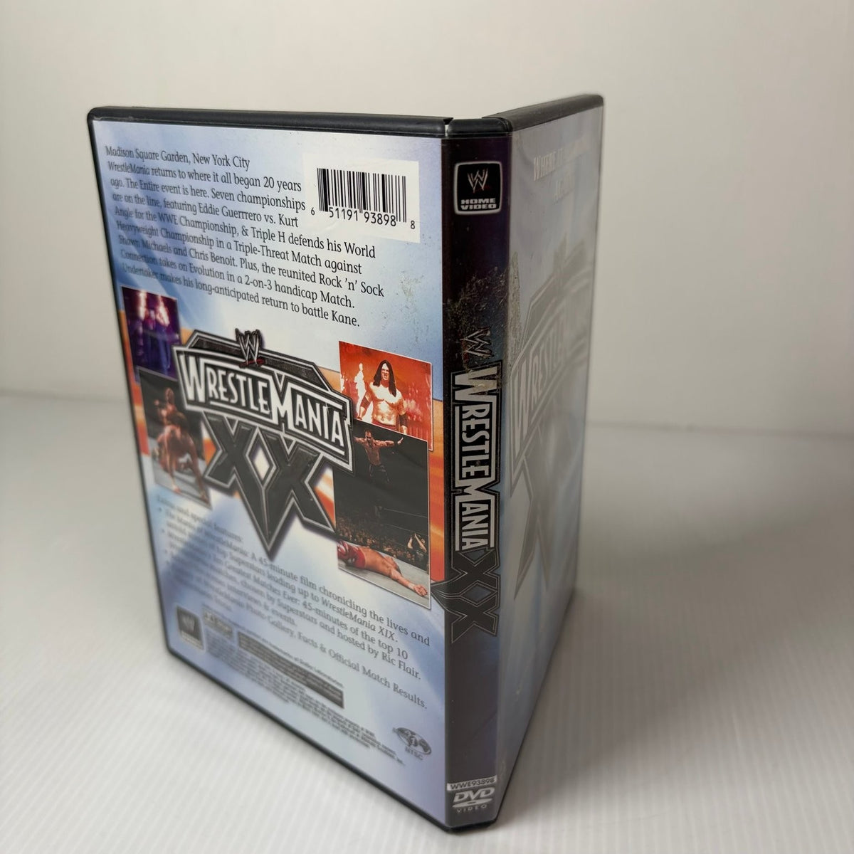 WrestleMania XX DVD 2004 Eddie Guerrero Triple H Shawn Michaels 3-Disc Set NTSC
