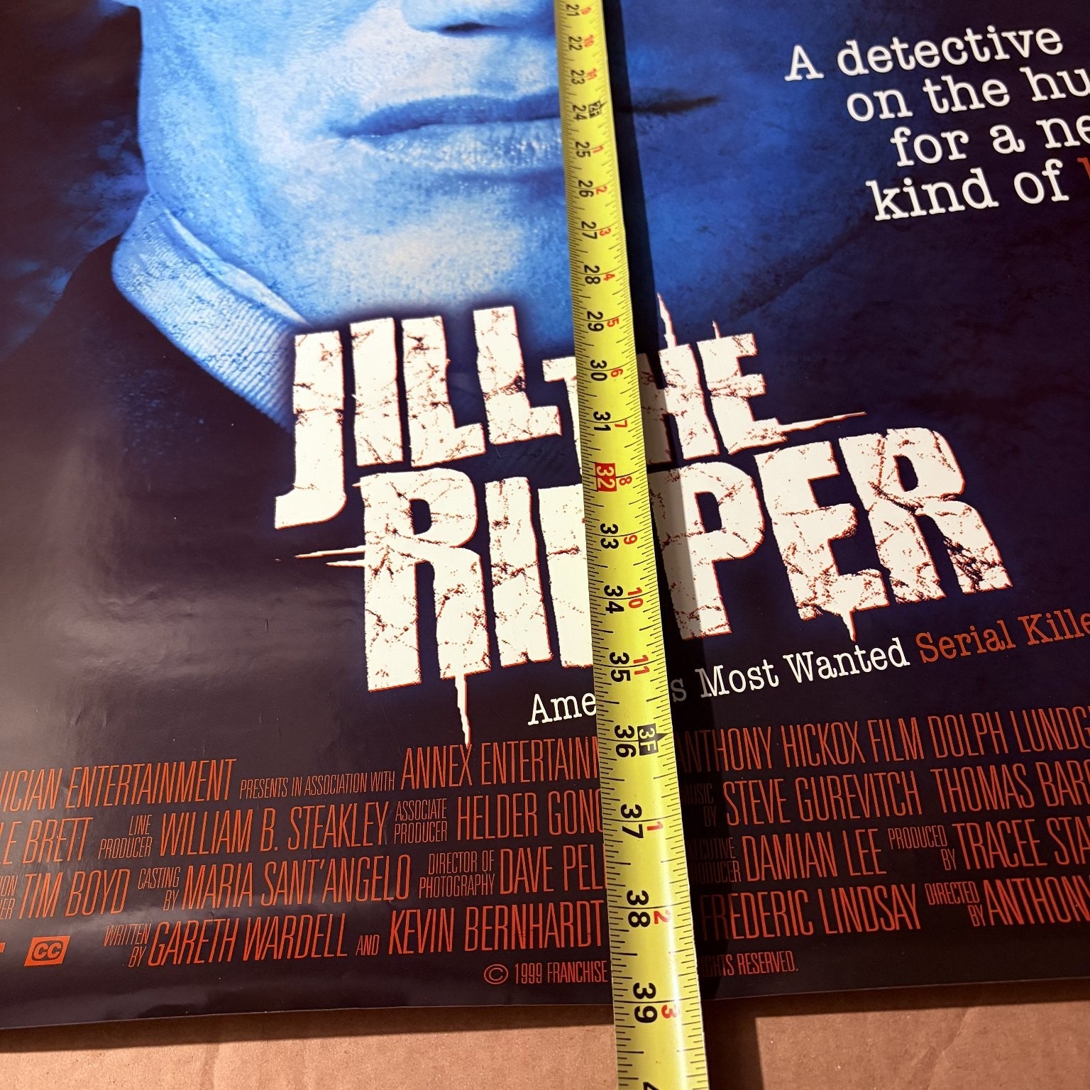 Jill the Ripper 1999 One-Sheet Movie Poster Dolph Lundgren R Rated 27"x40"