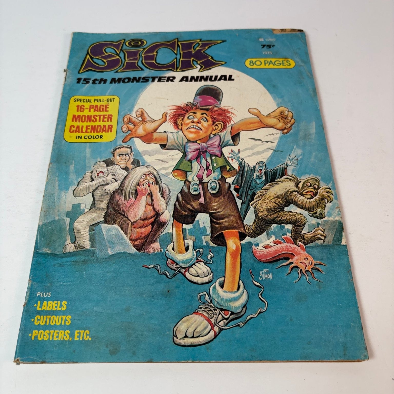 Sick Magazine 1975 15th Monster Annual Cartoon Humor Satire Calendar