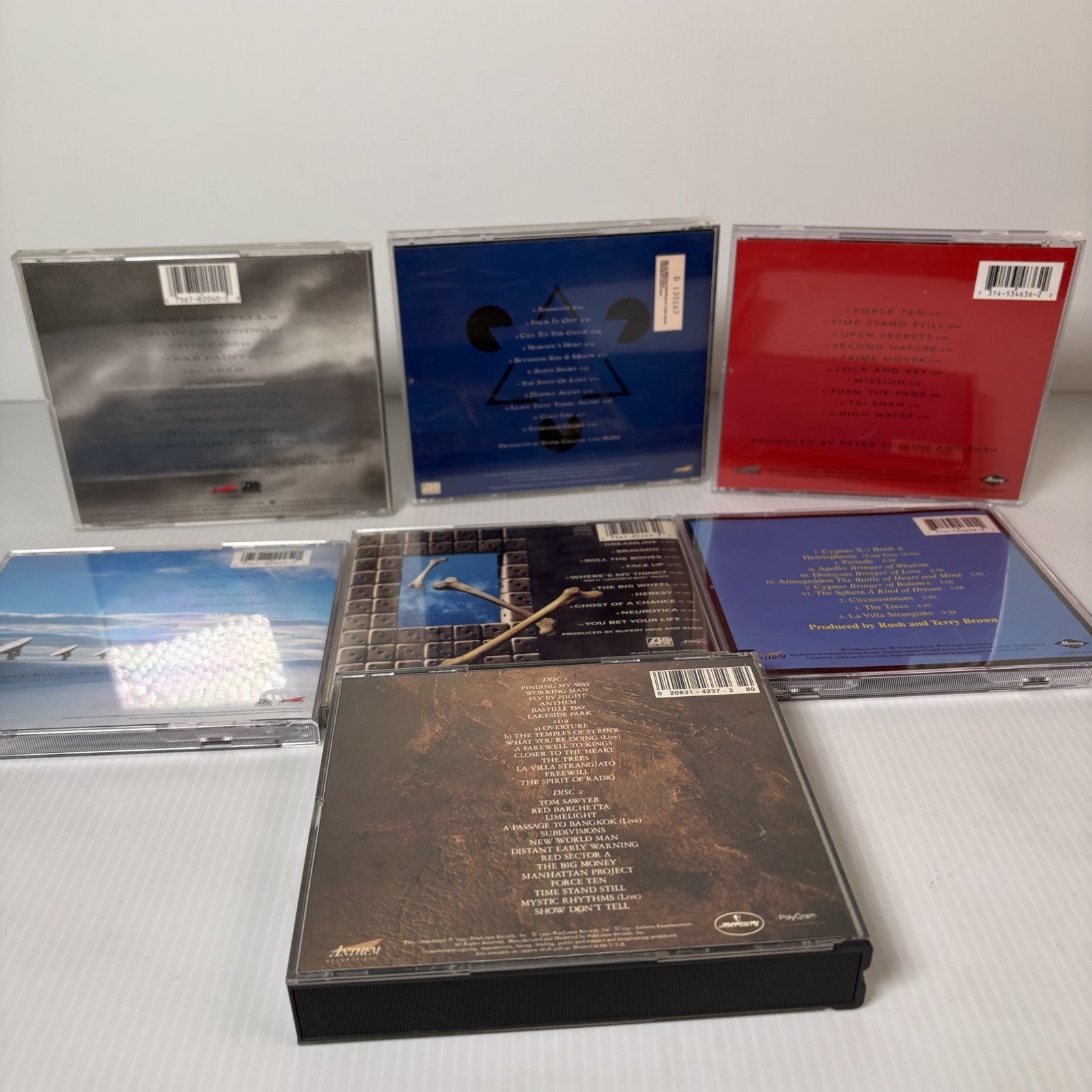 Rush CD Lot of 7 Albums Including Presto, Chronicles, Roll the Bones