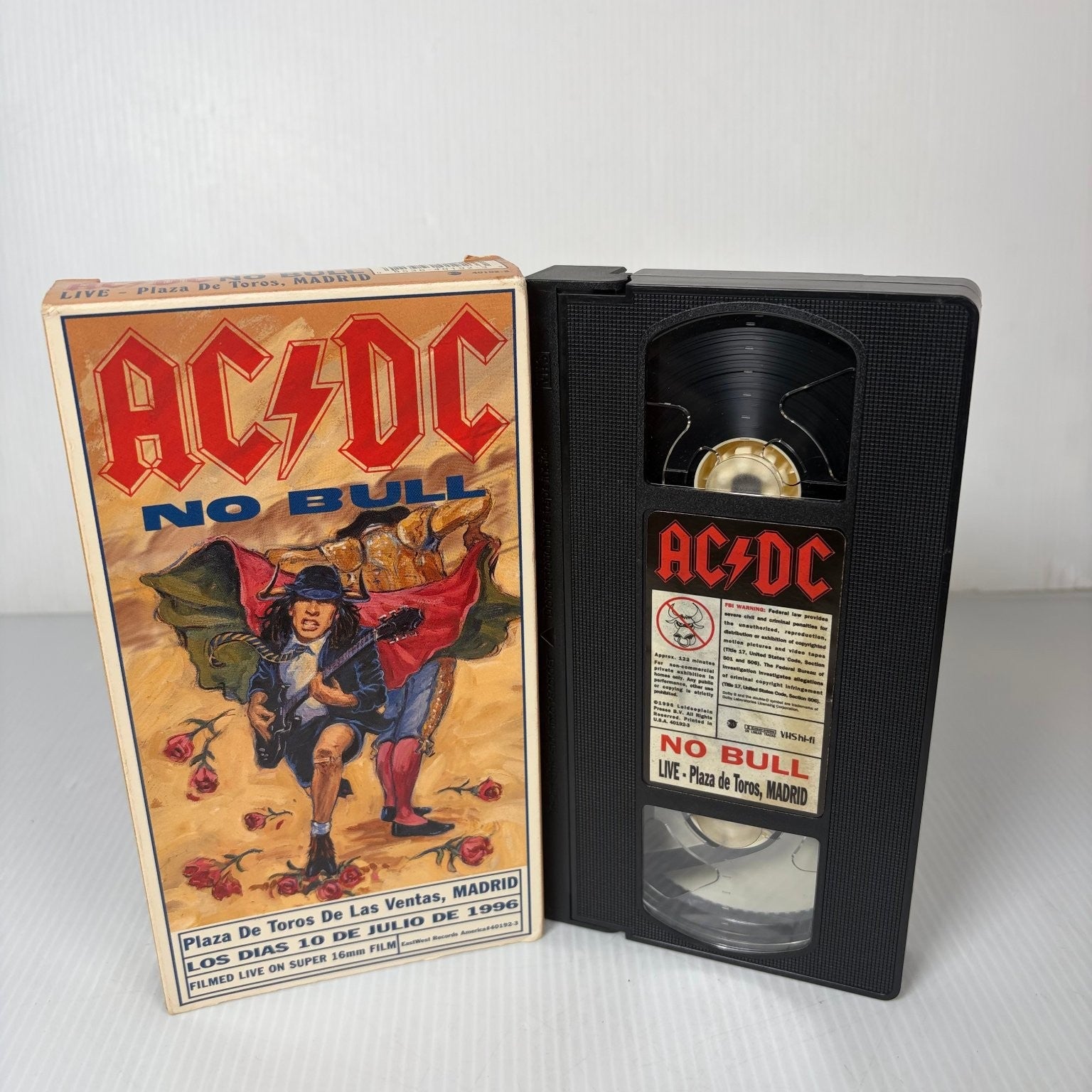 AC/DC NO BULL VHS 1996 Live Concert Film Warner Music Vision