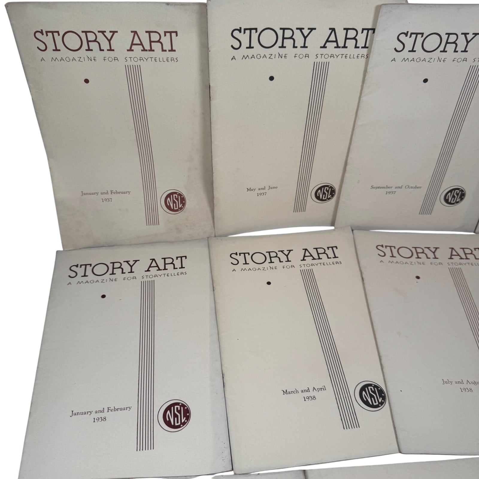 Story Art Magazine Mixed Lot (1937-1939) National Story League Altoona Pre-war