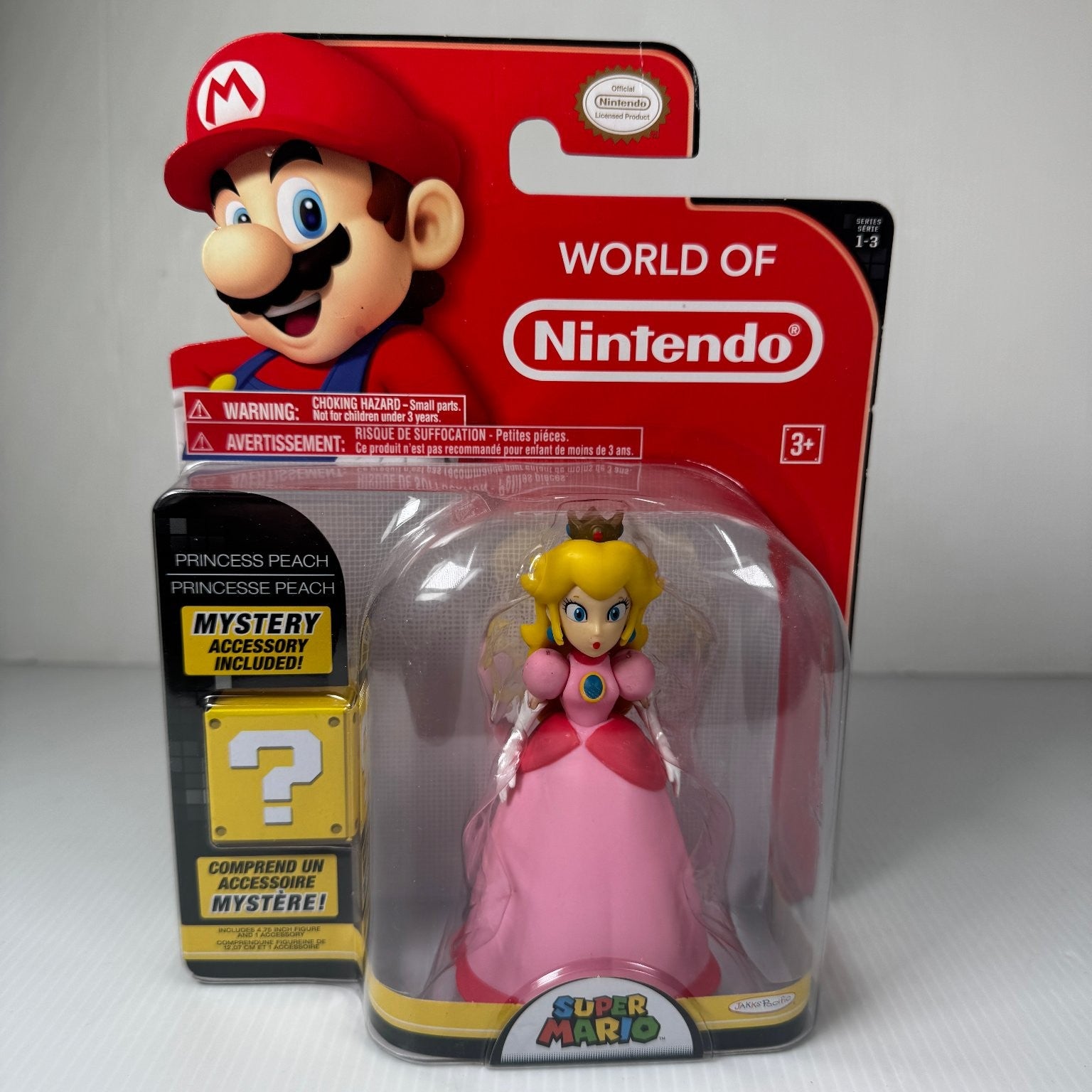 World of Nintendo Princess Peach Super Mario 4.75" Figure Accessory Series 1-3