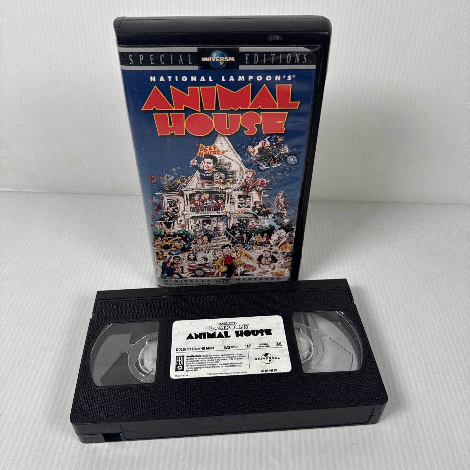 National Lampoons Animal House VHS 2000 20th Anniversary Edition Clamshell