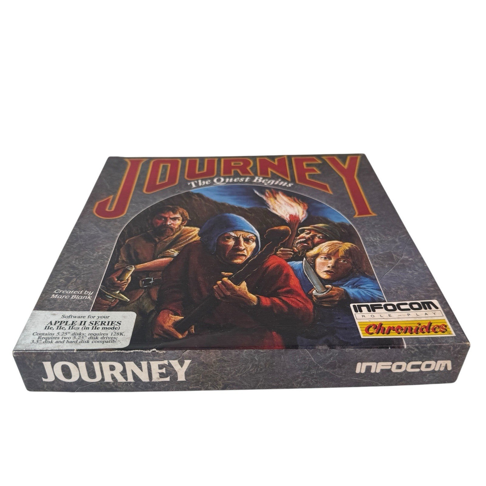 Journey The Quest Begins Apple II RPG Game 5.25” Floppy Complete