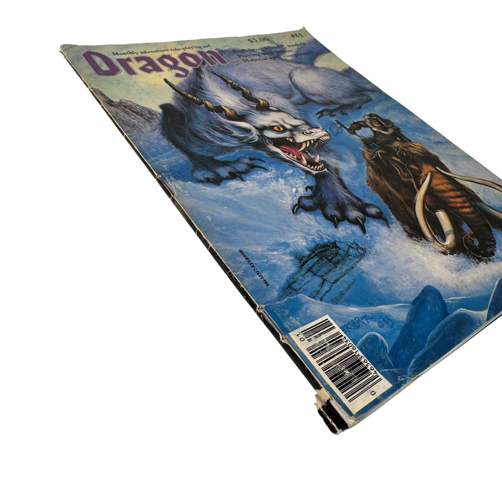 Vintage Dragon Magazine 81 March 1984 AD&D Ruins Of Andril Fantasy RPG Softcover