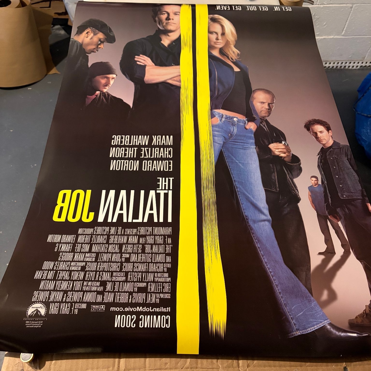 The Italian Job 2003 One Sheet Movie Poster Original Double-Sided Charlize 27x40