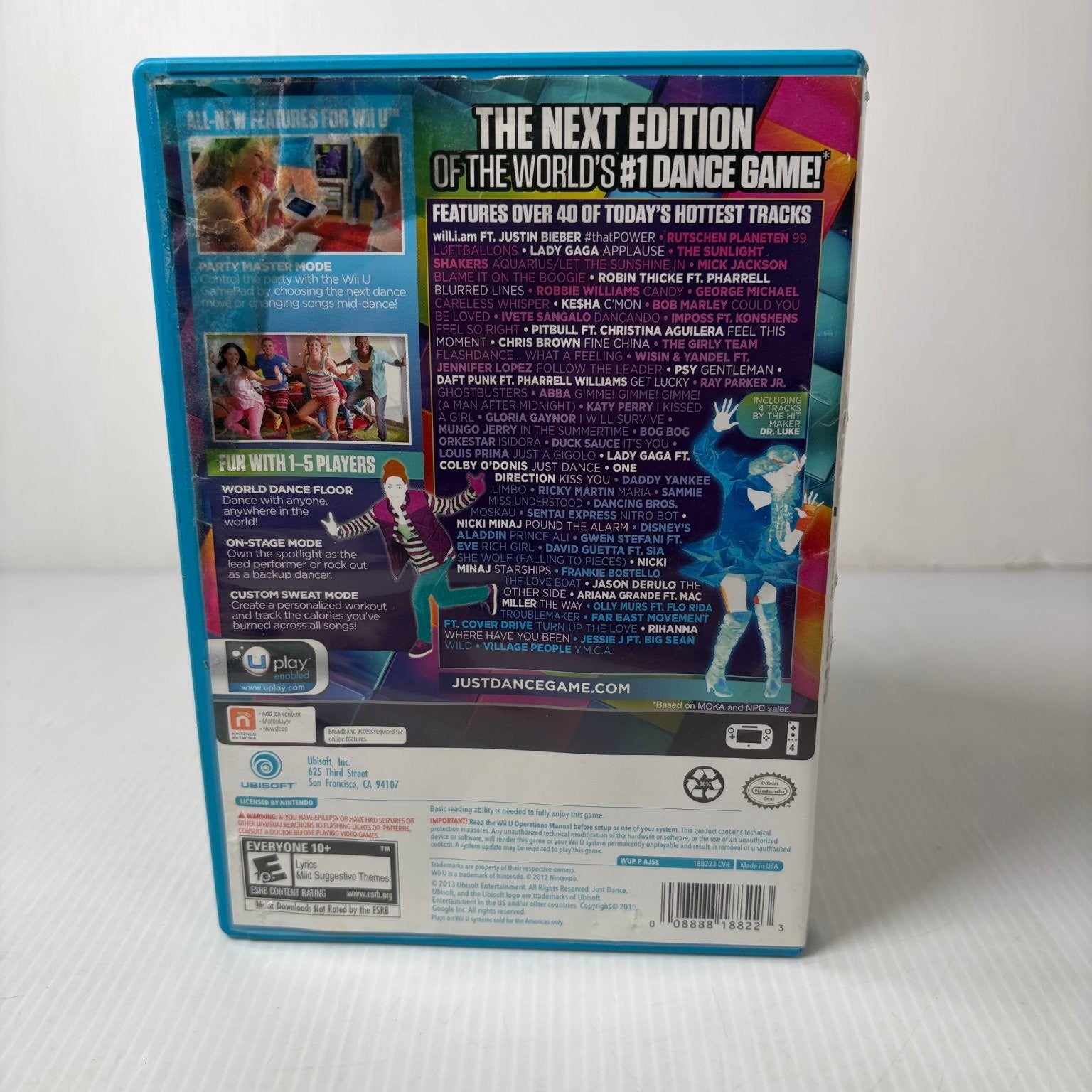 Just Dance 2014 Wii U Video Game Multiplayer Dance Rhythm Complete CIB