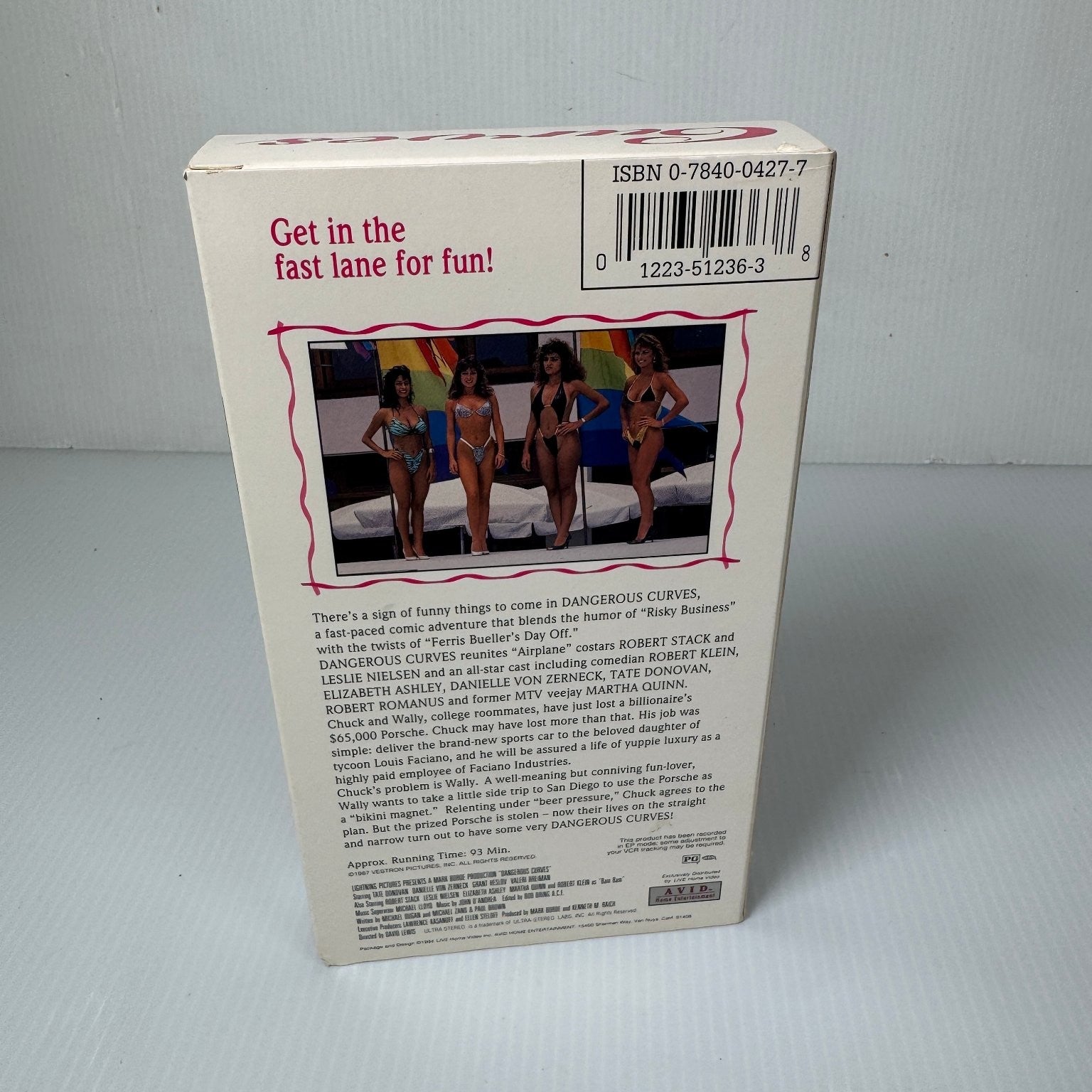 Dangerous Curves VHS 1988 Comedy Original Release Tate Donovan Leslie Nielsen