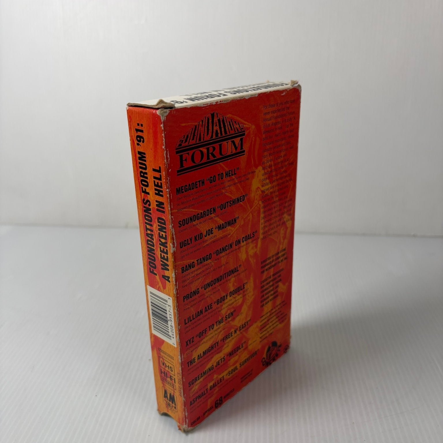 Foundations Forum '91 A Weekend In Hell VHS 1991 Heavy Metal A&M Video