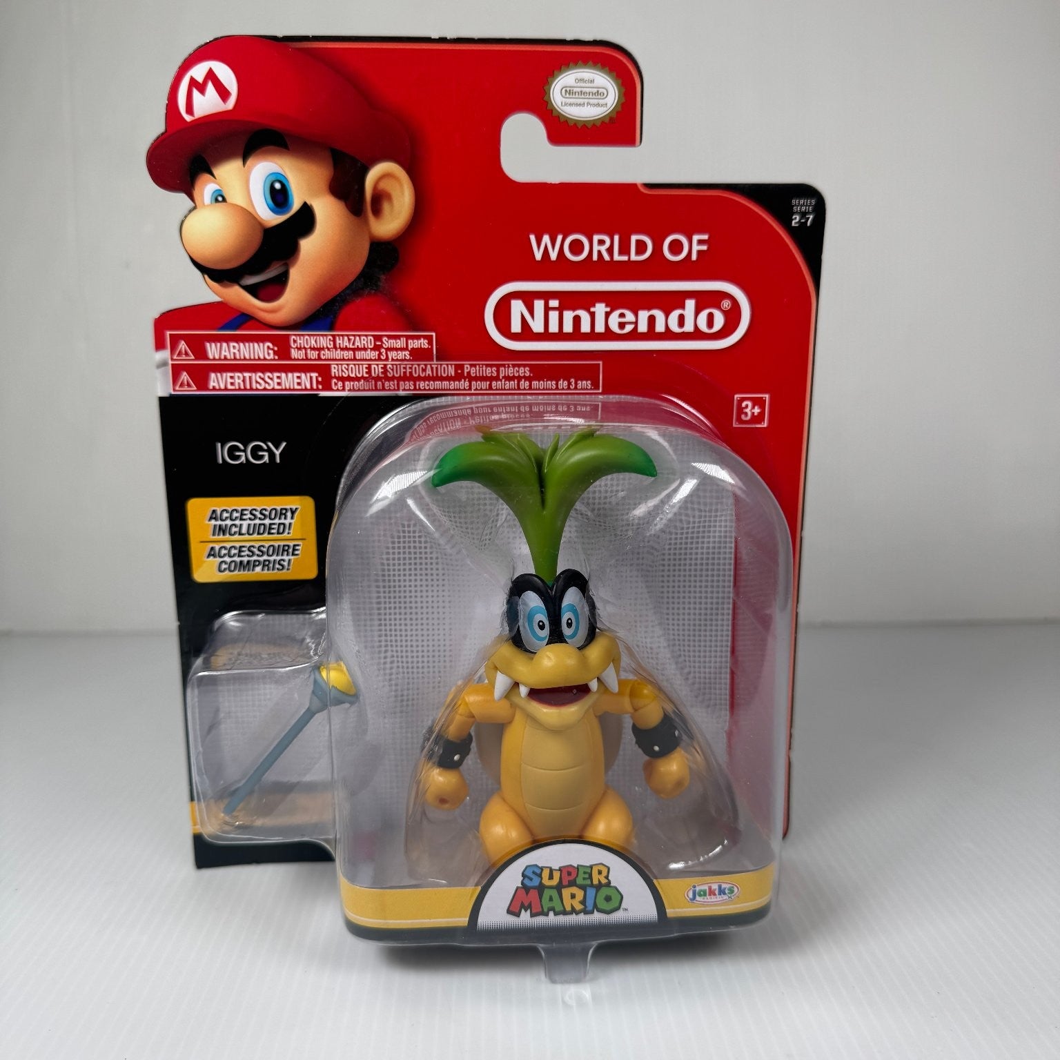 Iggy Super Mario World of Nintendo 4.75" Figure w/ Wand Jakks Pacific Series 2-7