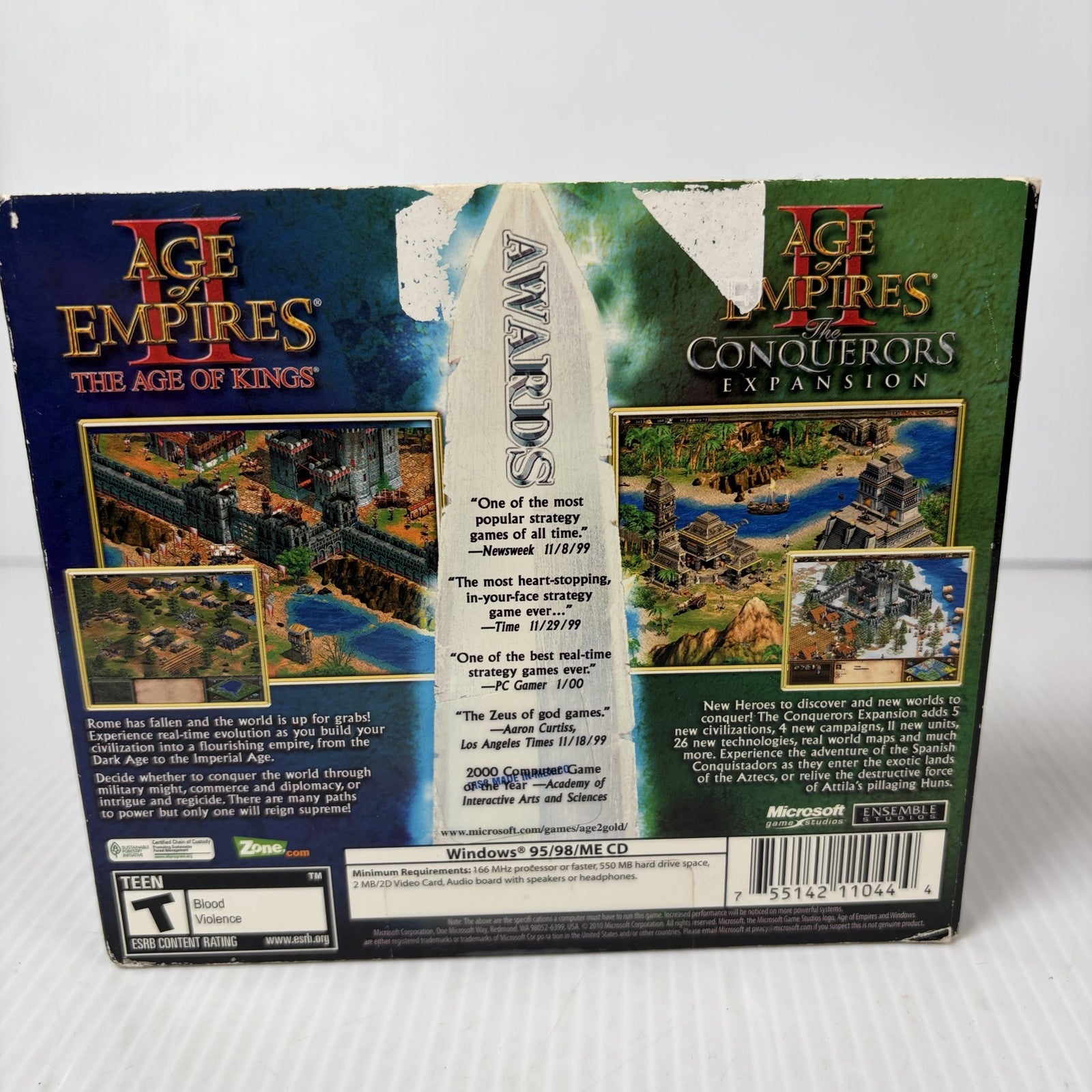 Age of Empires II Gold Edition PC CD-ROM The Age of Kings Conquerors Expansion