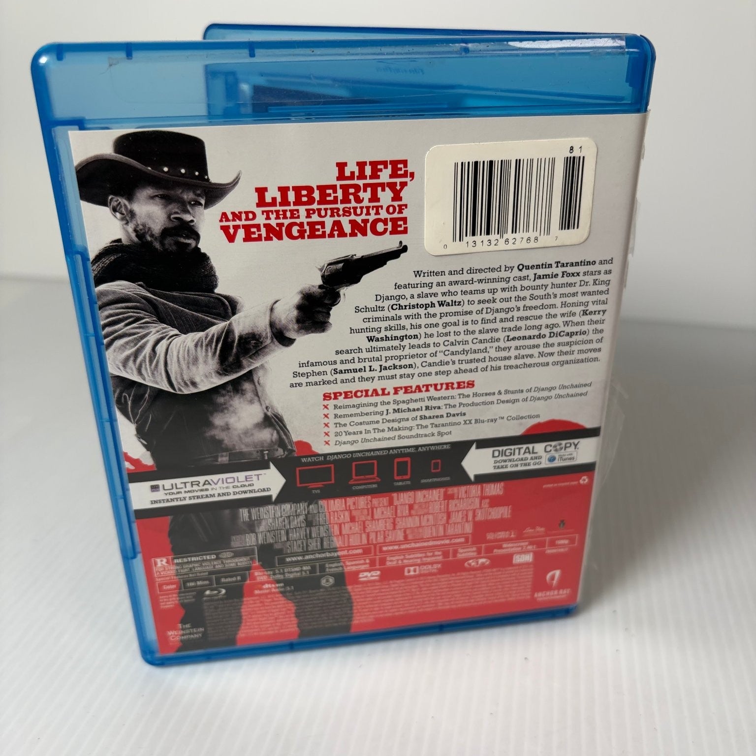 Django Unchained Blu-ray 2013 Jamie Foxx Tarantino Combo Pack Bonus Disc